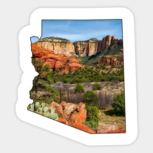 Arizona (Green Desert Canyon) Sticker